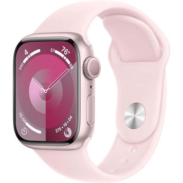 APPLE WATCH SERIE 9 45MM MR9G3LL/A PINK SPORT BAND S/M