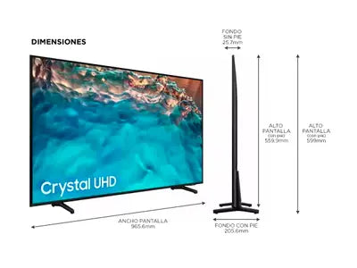 TV SMART LED 75" SAMSUNG CRYSTAL UHD 4K UN75BU8000G 4K UHD CRYSTAL GAMING